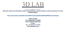 Tablet Screenshot of 3d-lab-av.com
